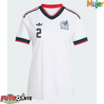 Camiseta México Jorge Sanchez #2 Visitante Equipación para mujer Mundial 2026 manga corta